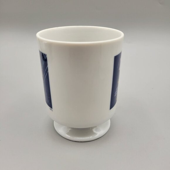 The Morton Salt Girls Pedestal Coffee Cup 150 Year Anniversary Advertising - Picture 2 of 7